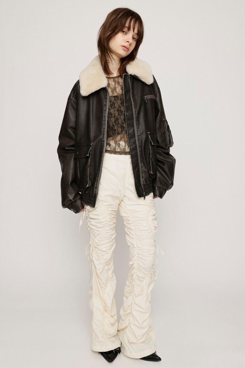 SLY「RIBBON GATHER FLARE パンツ」|その他|