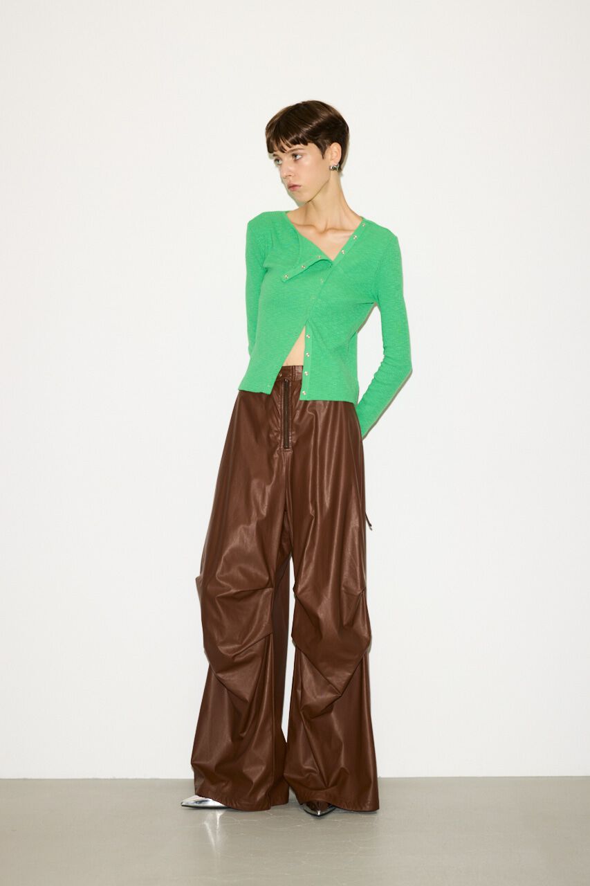 SLY「F／LEATHER LOOSE FLIGHT パンツ」|その他|