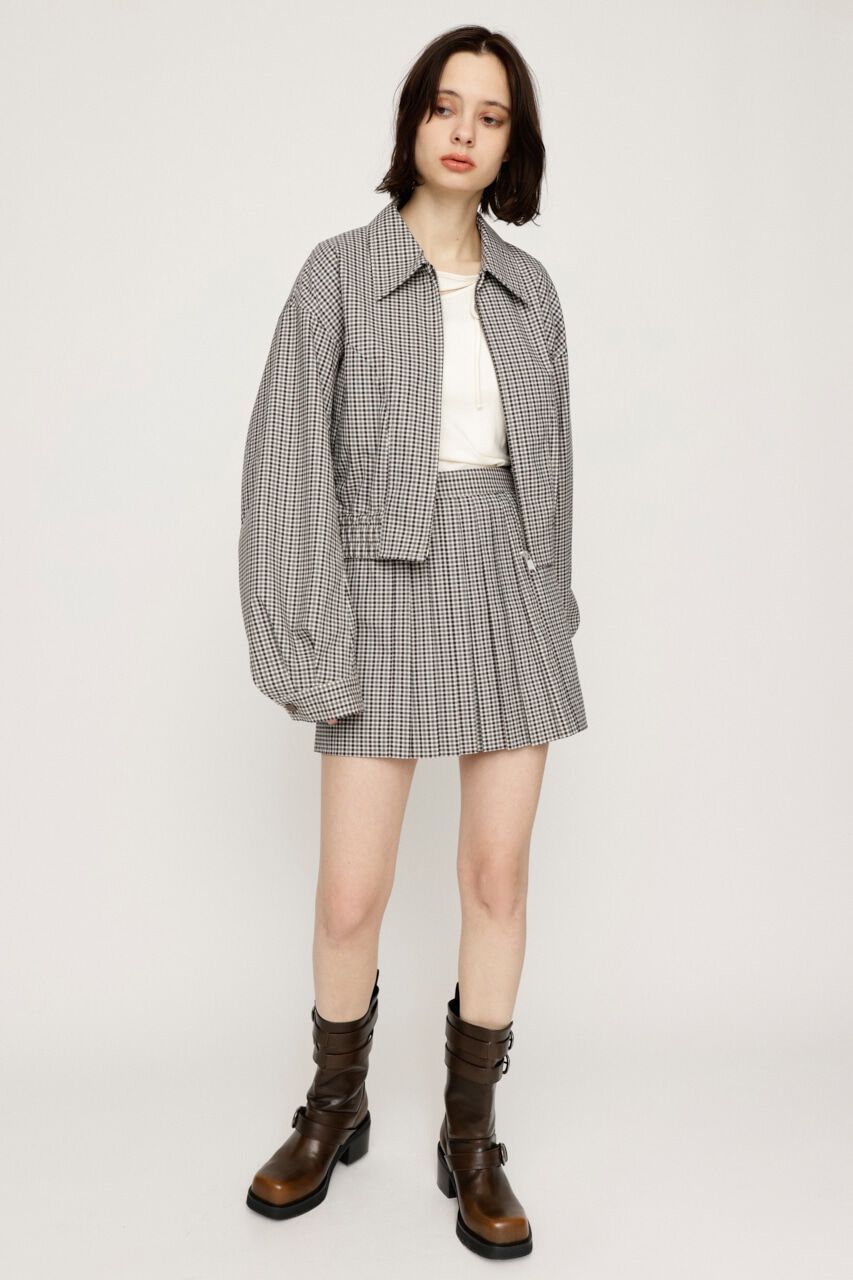 SLY「FRONT PLEATS ショートスカート」|スカート|