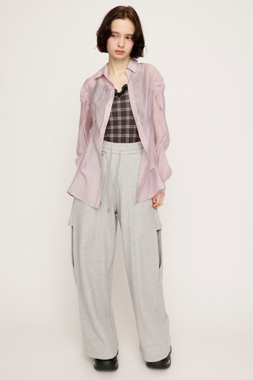SLY「SHEER TUCKED シャツ」|シャツ・ブラウス|