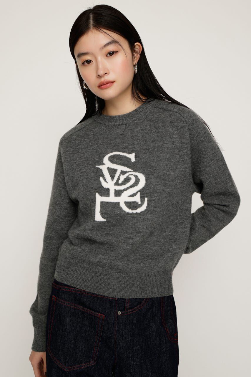 SLY「LOGO JQ KNIT トップス」|ニット・セーター|