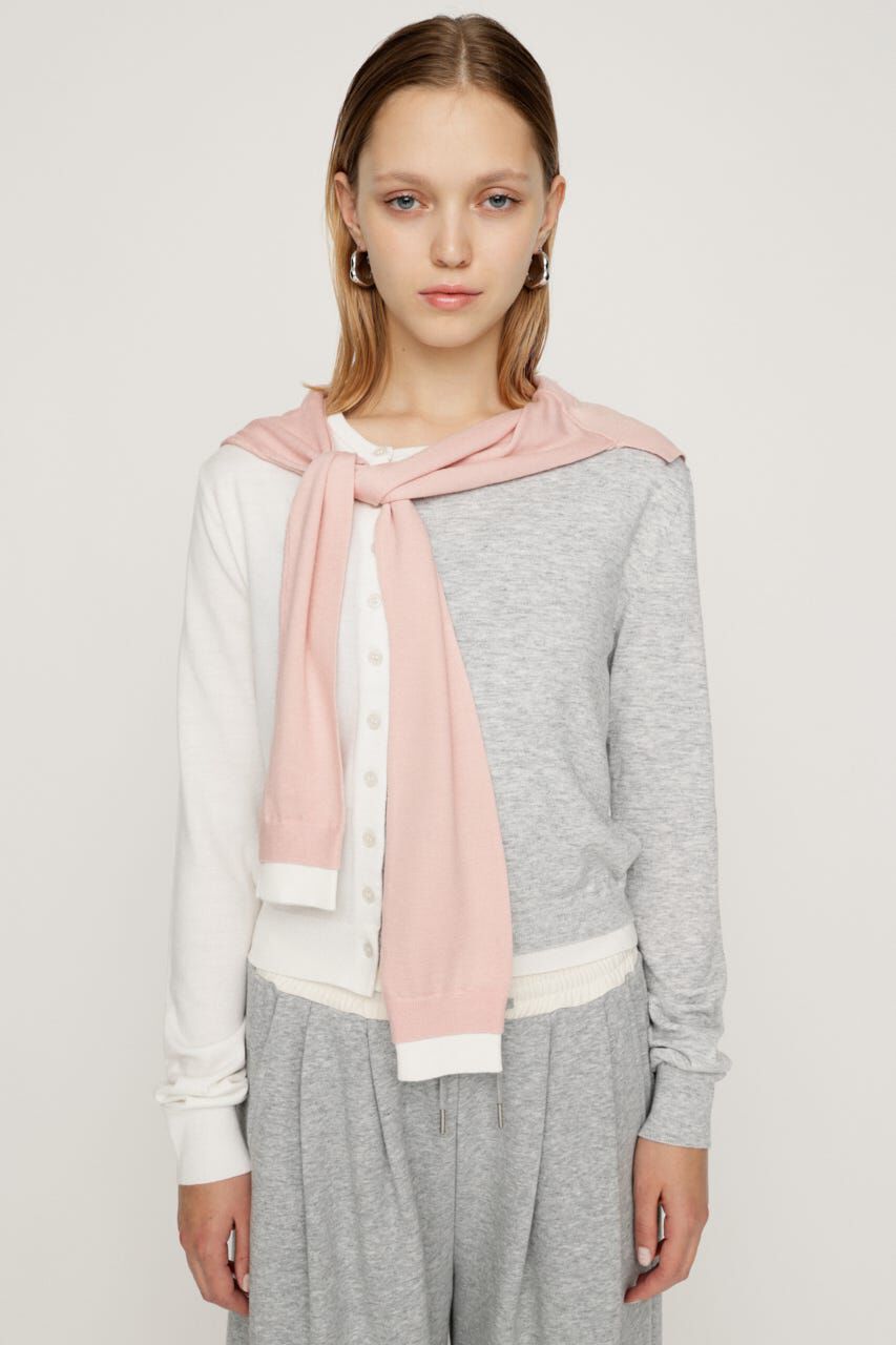 SLY「SLEEVE DOCKING KNIT トップス」|ニット・セーター|