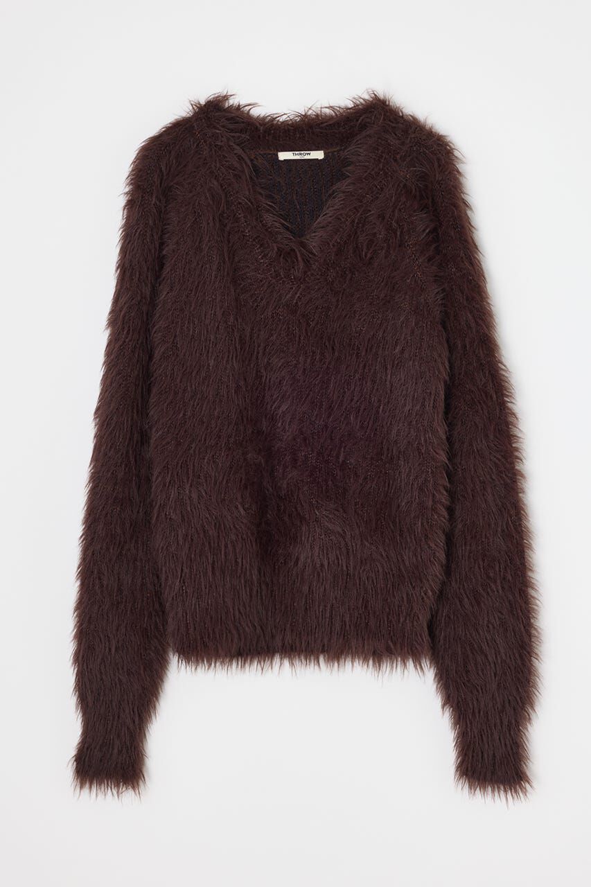 SLY「SHAGGY V／N TUCK PUFF トップス」|ニット・セーター|