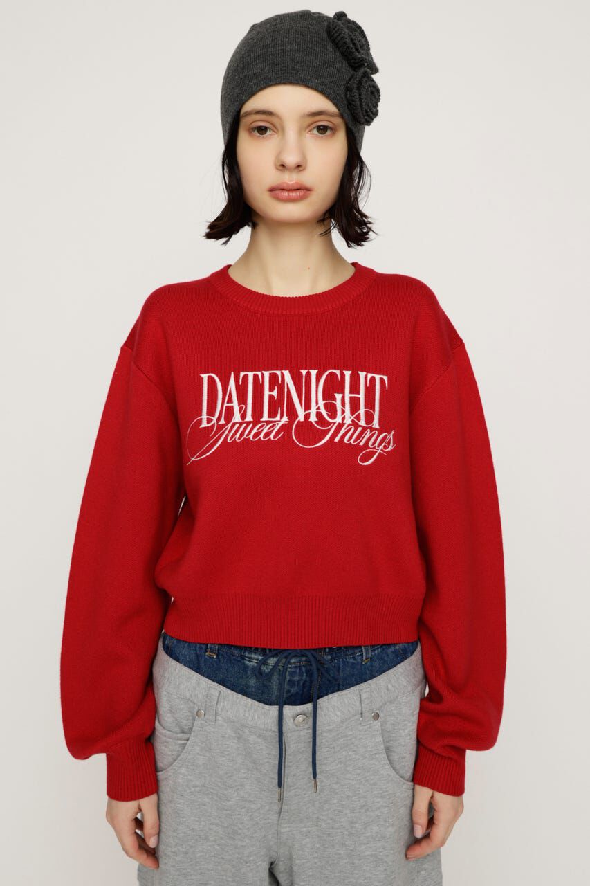 SLY「FRONT LOGO KNIT トップス」|ニット・セーター|