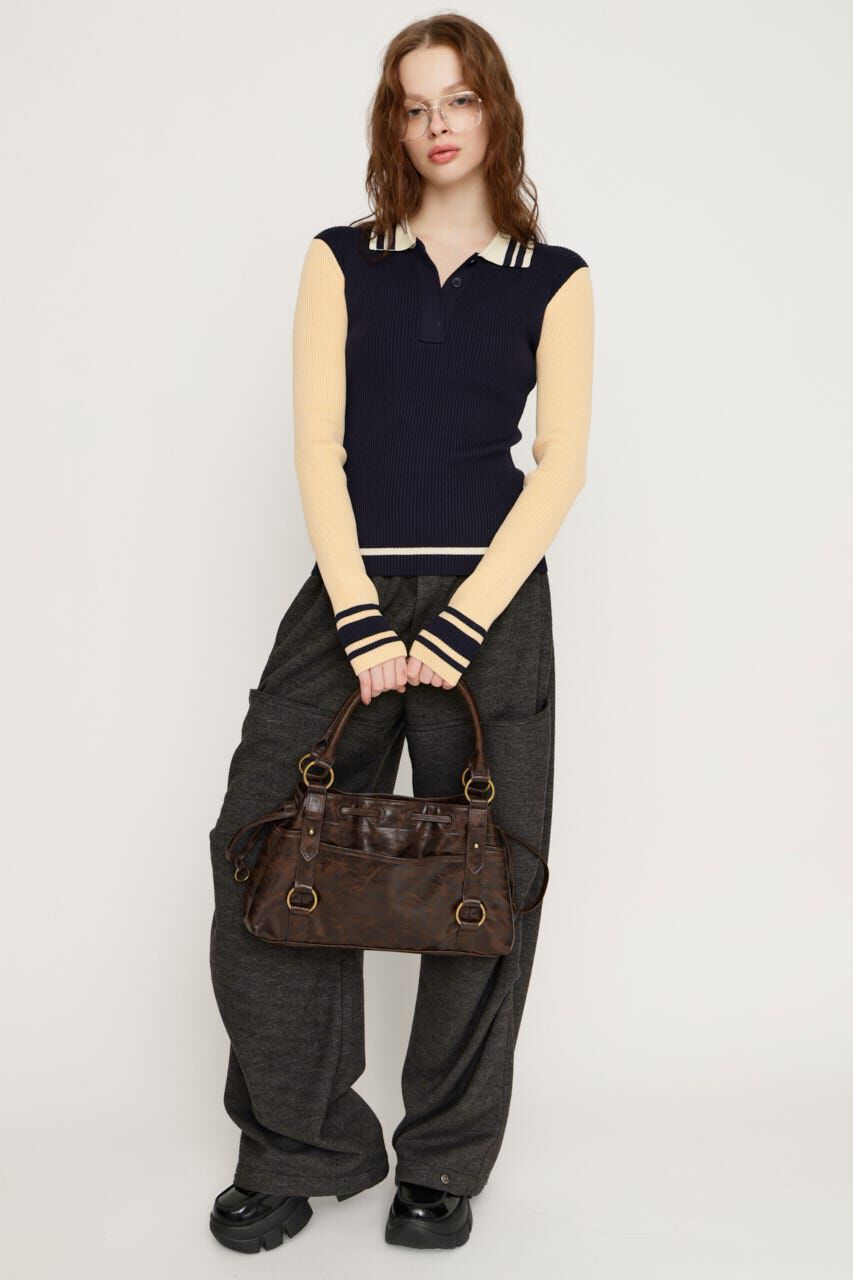 SLY「BICOLOR KNIT トップス」|ニット・セーター|