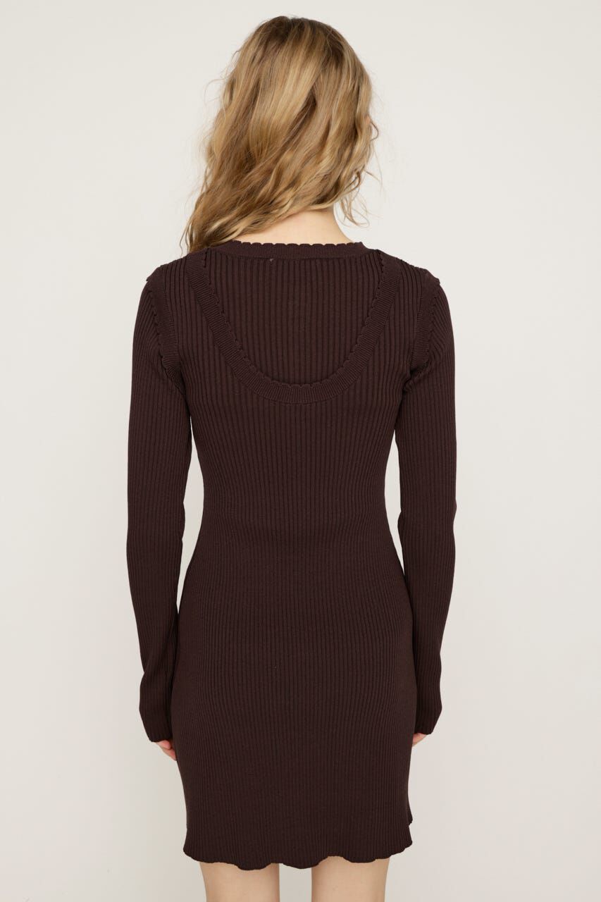 SLY「FRONT BUTTON FRILL ショートワンピース」|ワンピース|