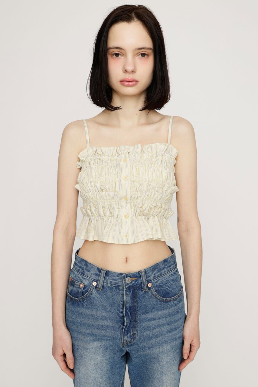 SLY「BUSTIER LAYERED GATHER シャツ」|シャツ・ブラウス|