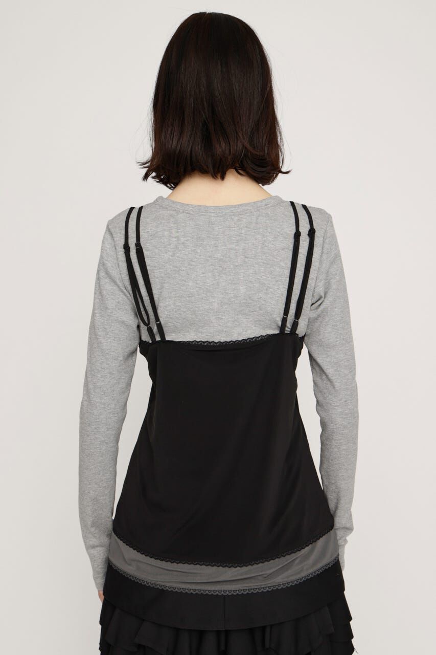 SLY「CAMI LAYERED C／N トップス」|Tシャツ・カットソー|
