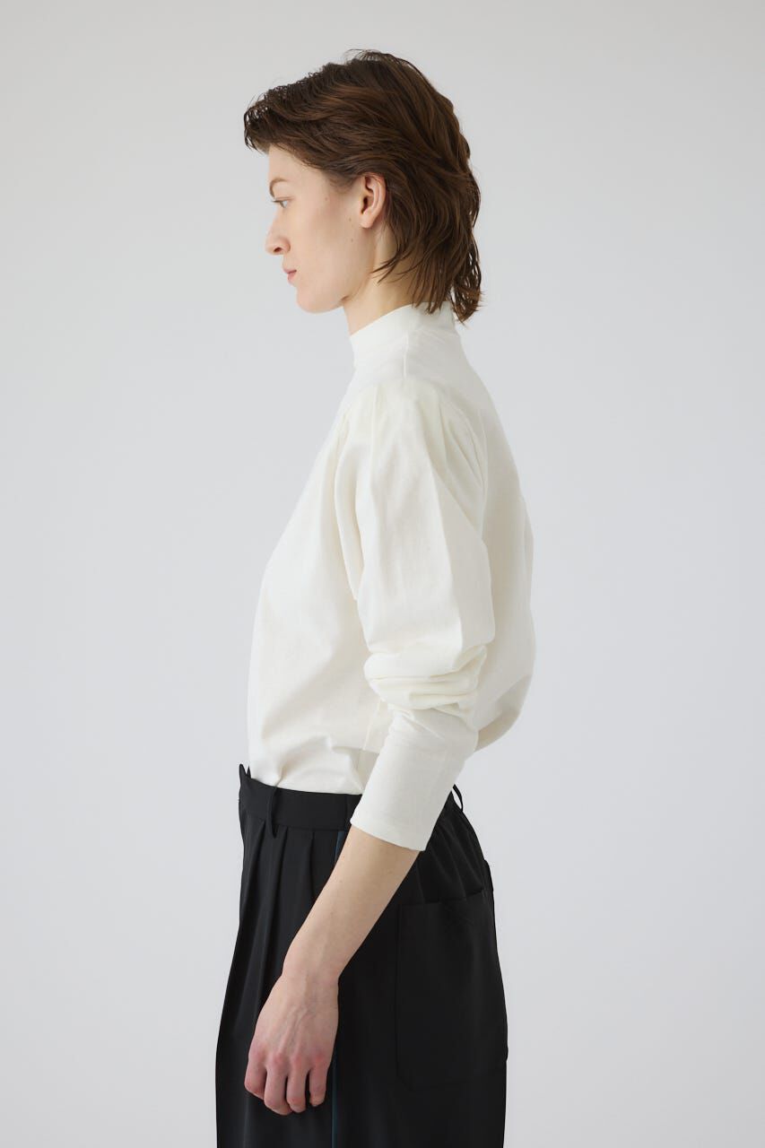 RIM.ARK 「Curved sleeve high collar tops」|Tシャツ・カットソー|