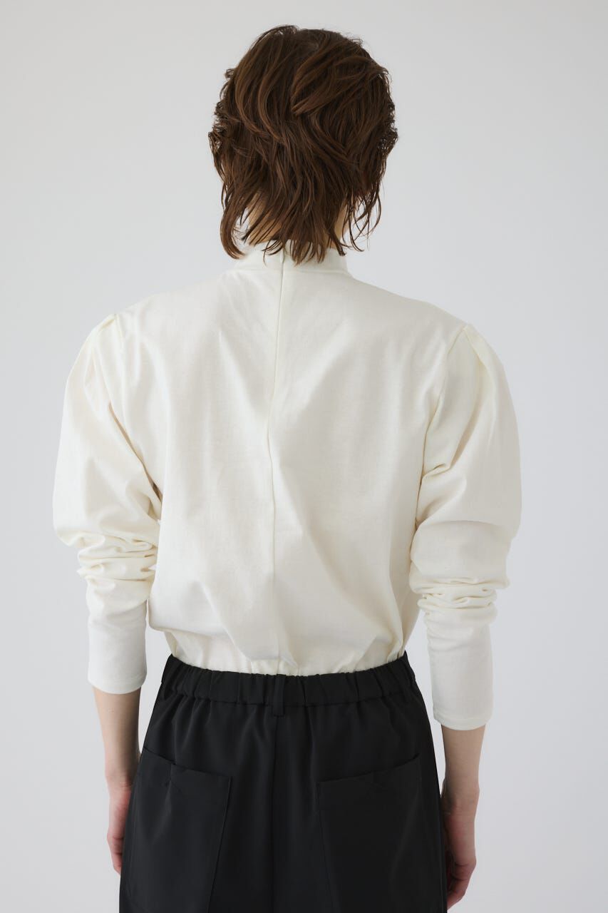 RIM.ARK 「Curved sleeve high collar tops」|Tシャツ・カットソー|