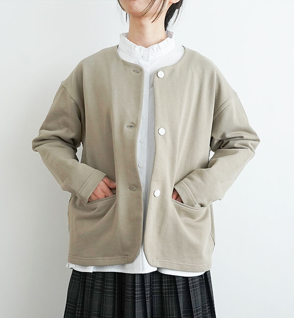 オローネ「ファインダーカーディガン」|カーディガン|カーキ