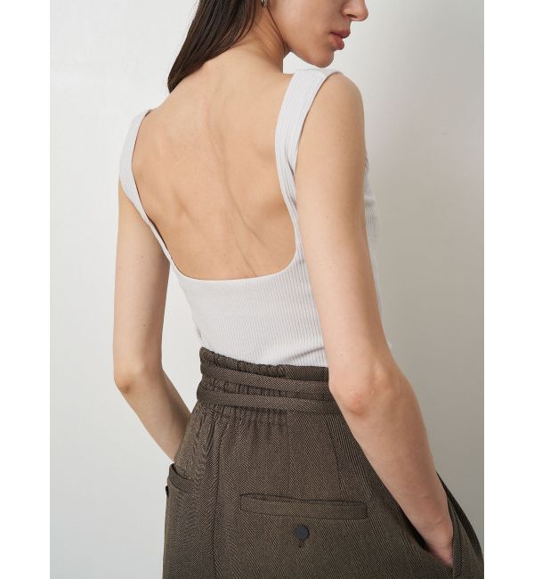 ELENDEEK「SQUARE NECK PAD TANK」|タンクトップ|