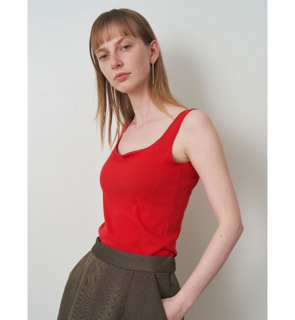 ELENDEEK「SQUARE NECK PAD TANK」|タンクトップ|