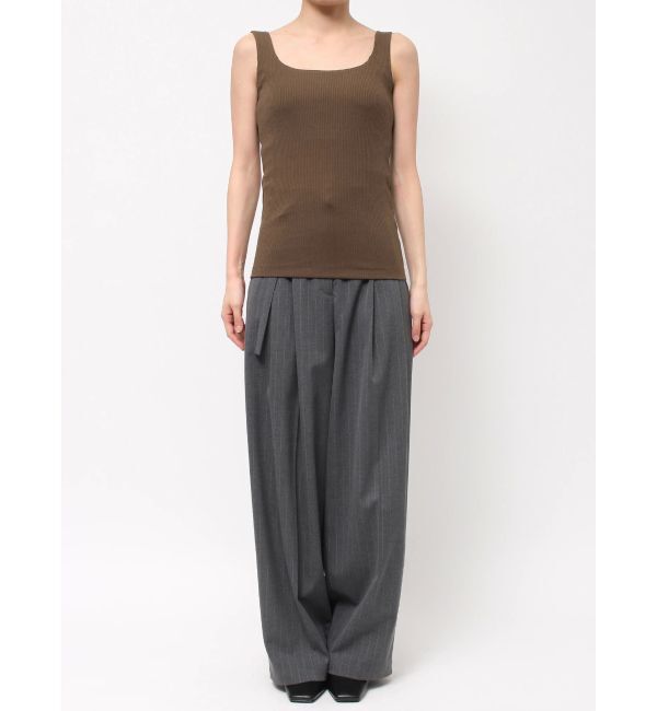 ELENDEEK「SQUARE NECK PAD TANK」|タンクトップ|