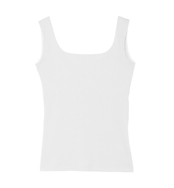 ELENDEEK「SQUARE NECK PAD TANK」|タンクトップ|