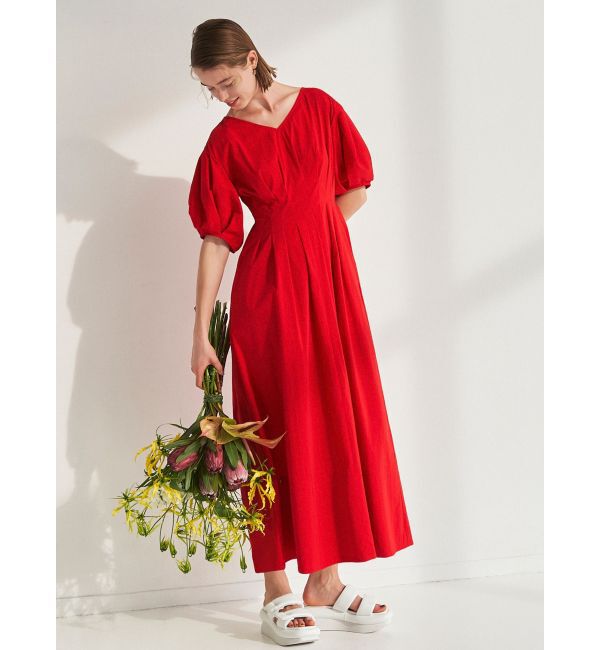 ELENDEEK「FORM SLEEVE WAIST TUCKED OP」|ワンピース|