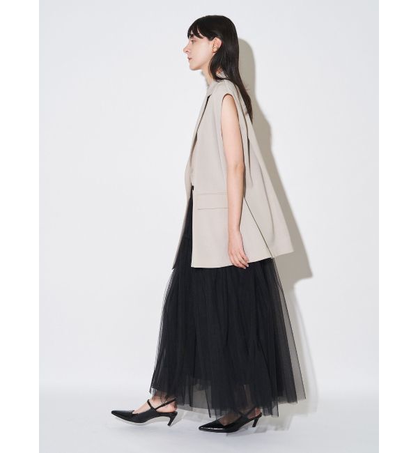 ELENDEEK「RELAXY TAILOVED GILET」|テーラードジャケット|