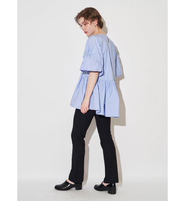 ELENDEEK「GATHER BALLOON PEPLUM BL」|シャツ・ブラウス|