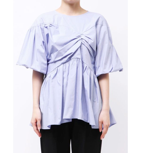 ELENDEEK「GATHER BALLOON PEPLUM BL」|シャツ・ブラウス|