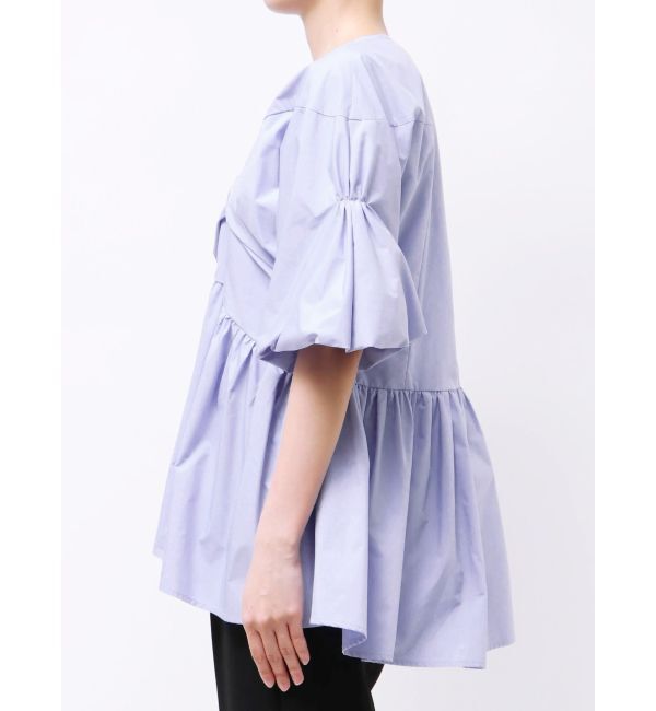 ELENDEEK「GATHER BALLOON PEPLUM BL」|シャツ・ブラウス|