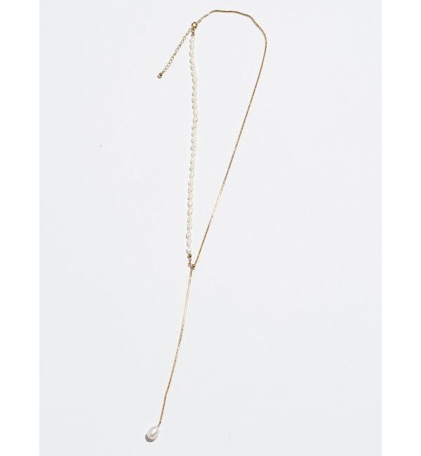 ELENDEEK「2WAY PEARL SLIDER NECKLACE」|ネックレス|