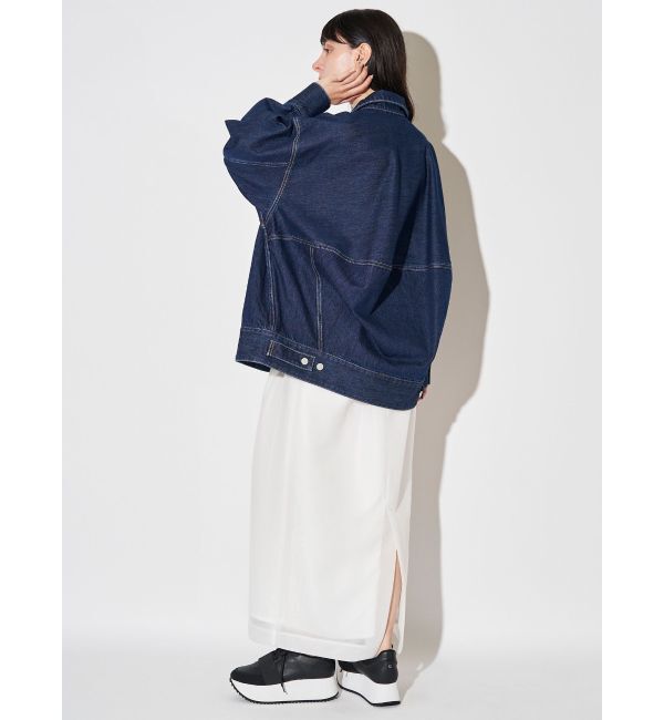 ELENDEEK「BACK FORM LOOSE DENIM JK」|デニムジャケット|