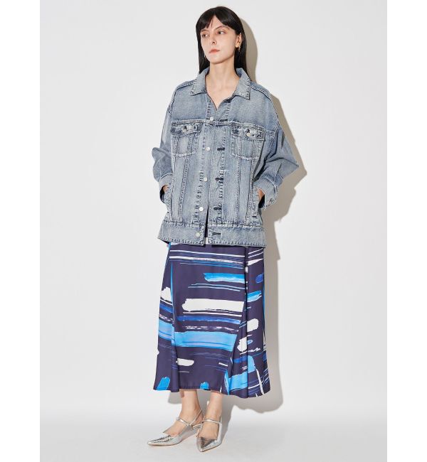 ELENDEEK「BACK FORM LOOSE DENIM JK」|デニムジャケット|