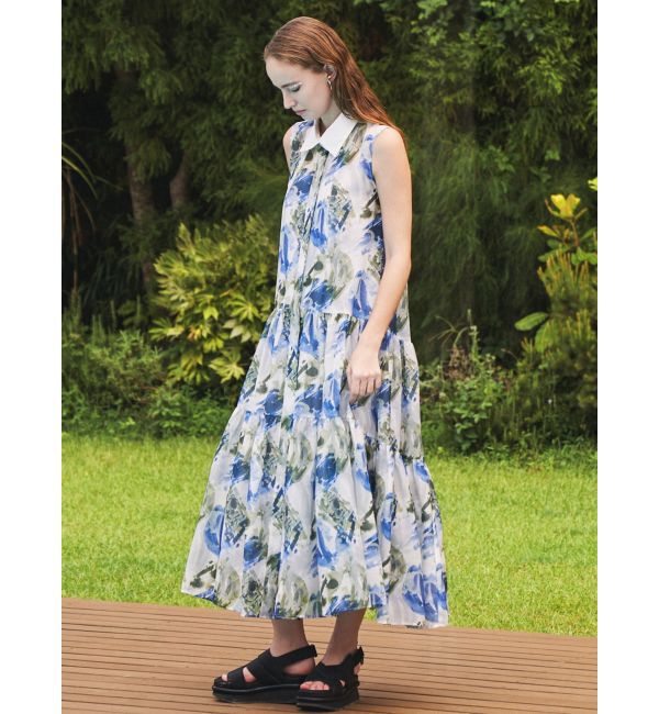 ELENDEEK「SHADE FLOWER TIERED OP」|ワンピース|