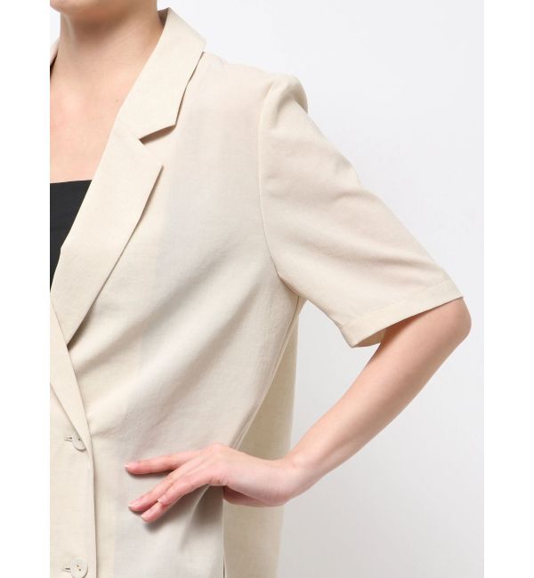 ELENDEEK「HALF SLEEVE TECH JK」|テーラードジャケット|