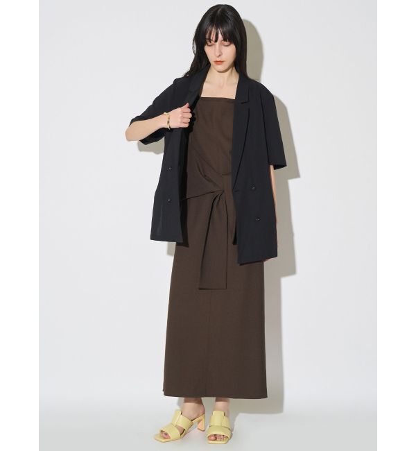 ELENDEEK「WAIST KNOT OP」|ワンピース|ブラウン