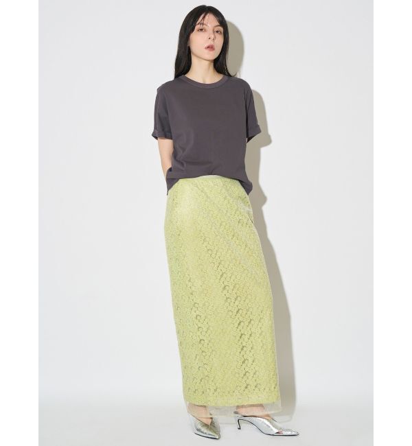 ELENDEEK「EMBROIDERY I-LINE SK」|スカート|