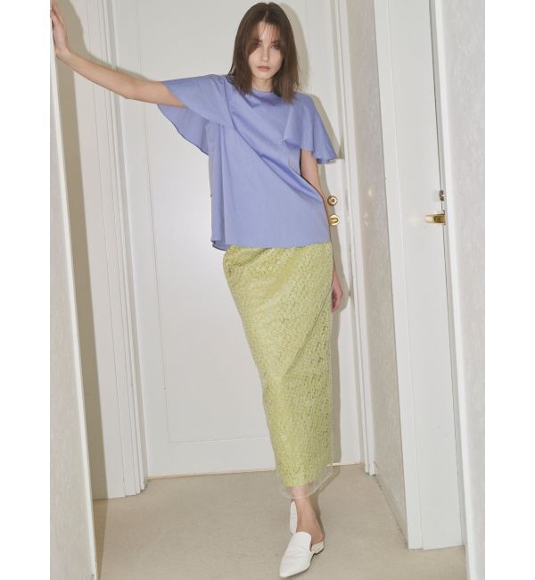 ELENDEEK「EMBROIDERY I-LINE SK」|スカート|