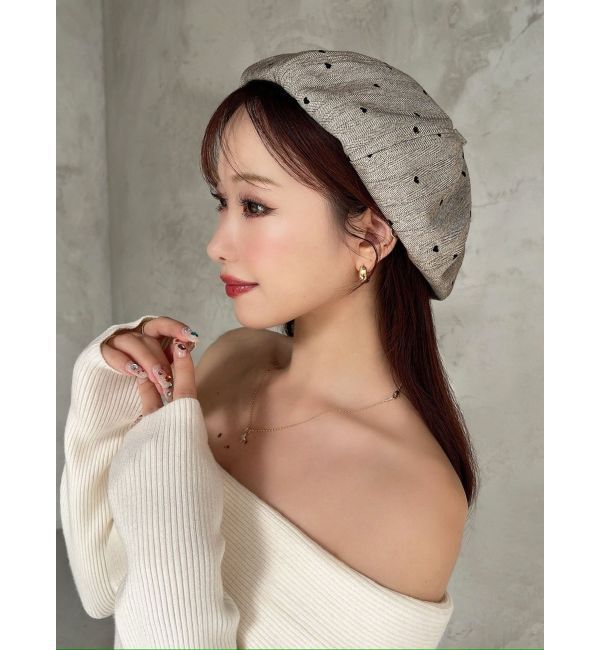 RESEXXY「ミニマルモチーフベレー帽」|ハンチング・ベレー帽|