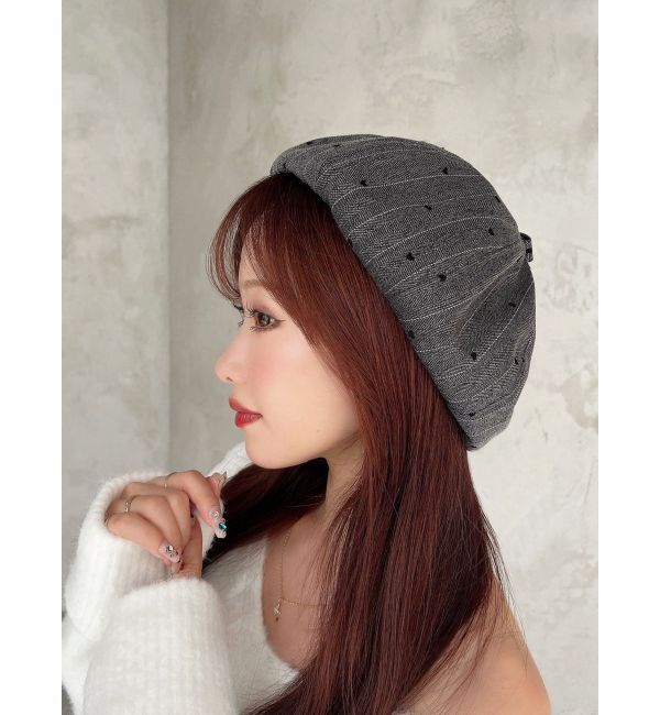 RESEXXY「ミニマルモチーフベレー帽」|ハンチング・ベレー帽|