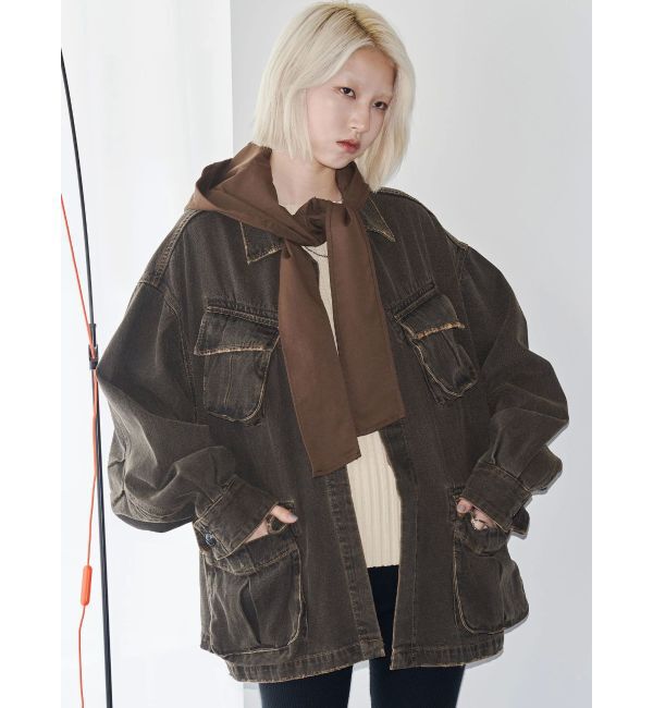 EMODA「【VEQUM】BOXY DENIM BZ」|ブルゾン・スタジャン|