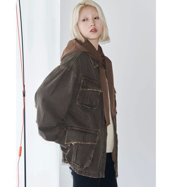 EMODA「【VEQUM】BOXY DENIM BZ」|ブルゾン・スタジャン|