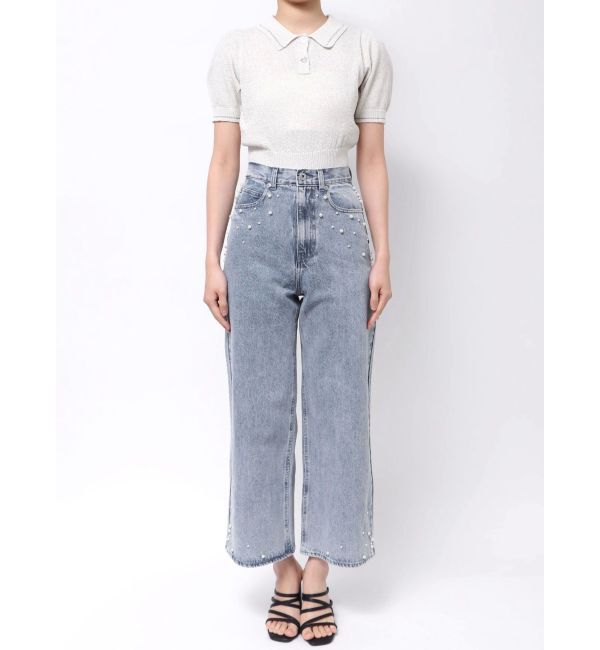 MERCURYDUO「【追加生産】パールデニムパンツ」|デニム|