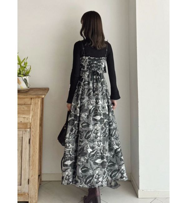 MERCURYDUO「フレアスリーブハイネックリブニット」|ニット・セーター|