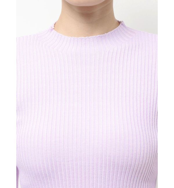 MERCURYDUO「フレアスリーブハイネックリブニット」|ニット・セーター|