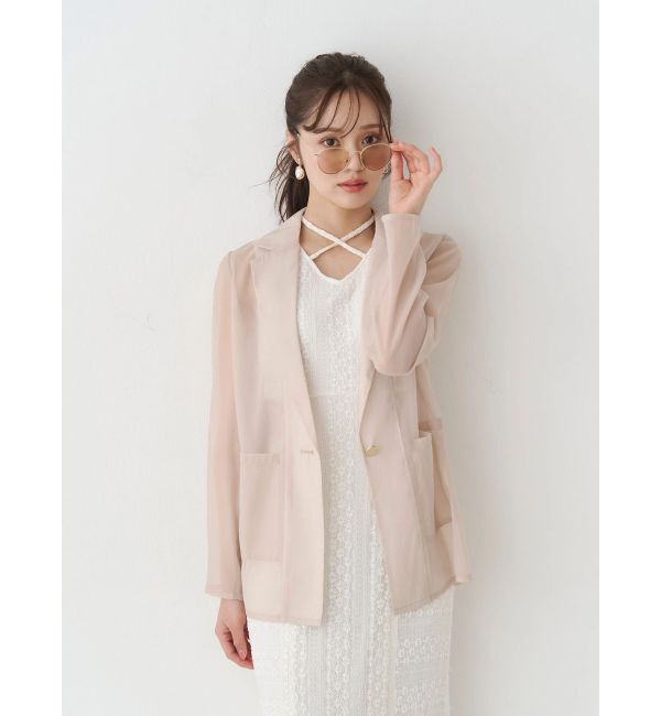 MERCURYDUO「カットレースブロッキングマーメイドワンピース」|ワンピース|