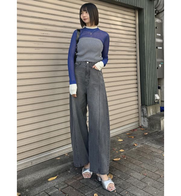 MURUA「バレルレッグコクーンシルエットデニム」|デニム|