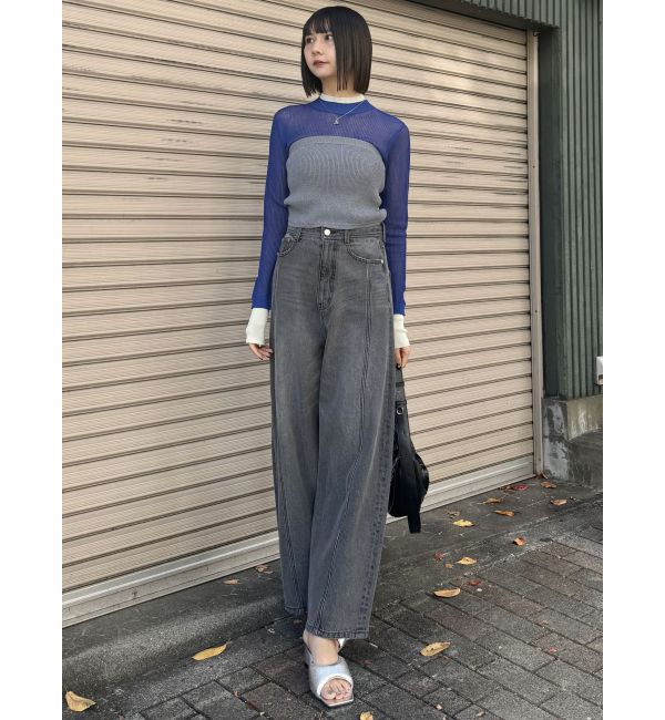 MURUA「バレルレッグコクーンシルエットデニム」|デニム|