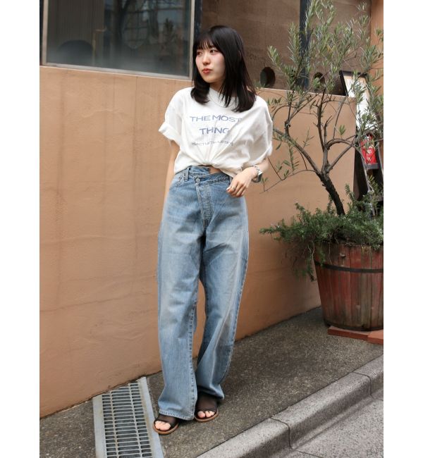 Ungrid「リメイクデザインルーズデニム」|デニム|