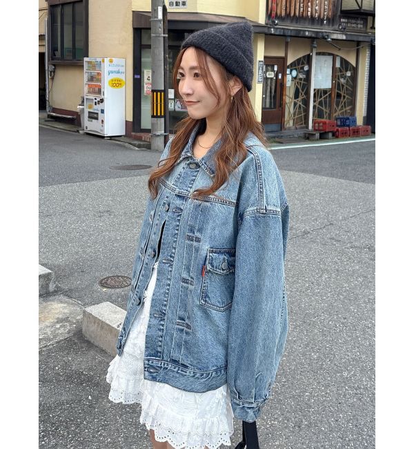 Ungrid「ルーズシルエットデニムジャケット」|ブルゾン・スタジャン|