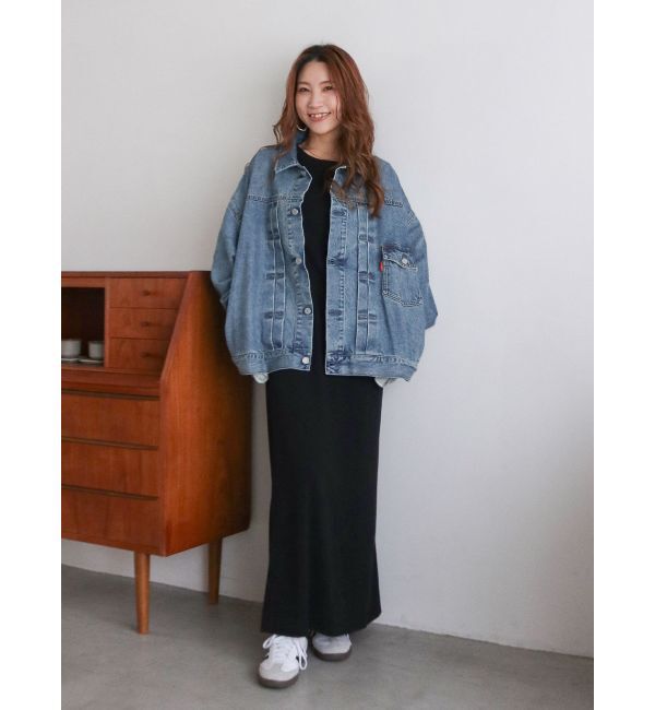 Ungrid「ルーズシルエットデニムジャケット」|ブルゾン・スタジャン|