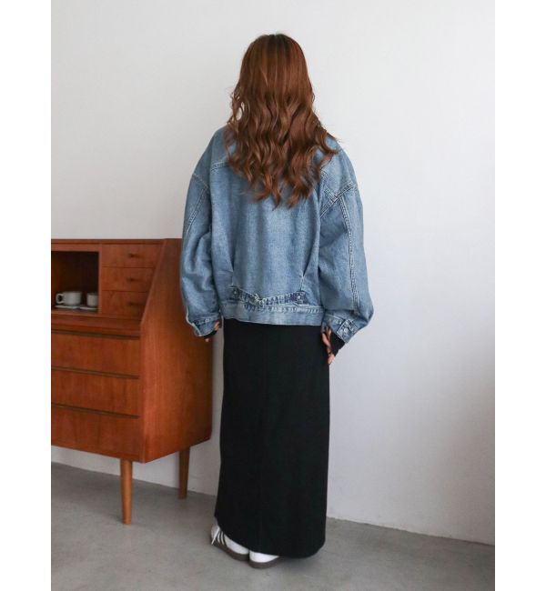 Ungrid「ルーズシルエットデニムジャケット」|ブルゾン・スタジャン|