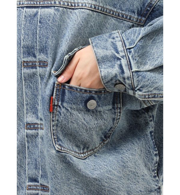 Ungrid「ルーズシルエットデニムジャケット」|ブルゾン・スタジャン|