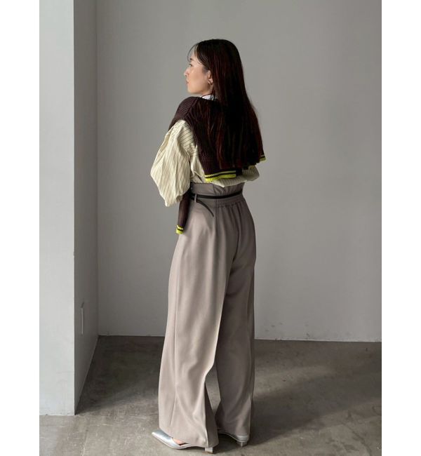 LAGUNAMOON「バイカラーベルトパンツ」|その他|