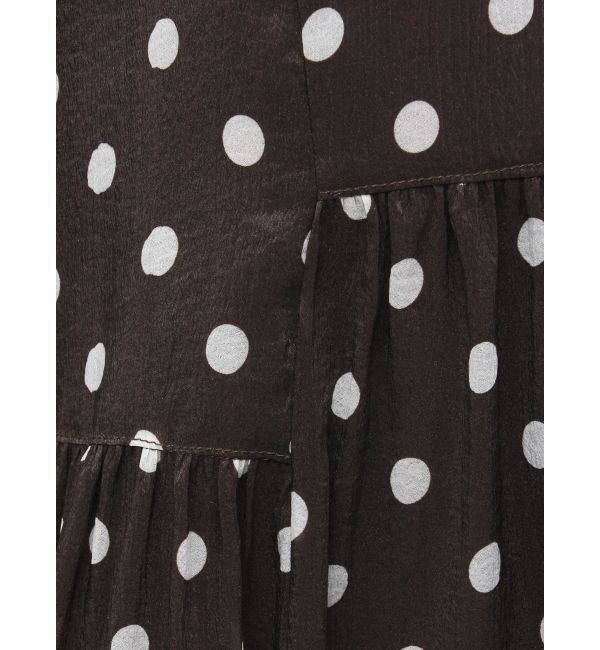 LAGUNAMOON「2WAYシアードットプリントギャザーフレアワンピース」|ワンピース|