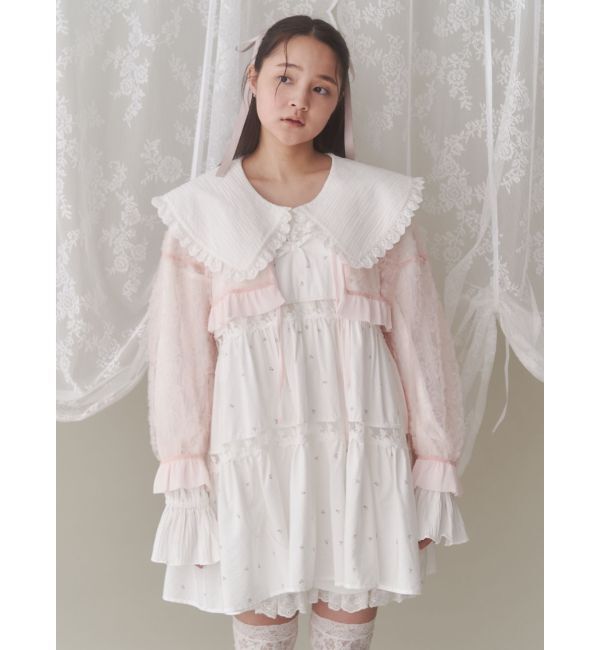 merry jenny「flowerチュールブラウス」|シャツ・ブラウス|